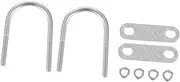 Sturdy Tube Clip Greenhouse Accessory 25pcs u Type Clamp Tube Fixed Clip Silver Stainless Steel