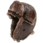 Faux Fur Lined Winter Trapper Hat Pilot Ski Ushanka New Hunter Hat Men's