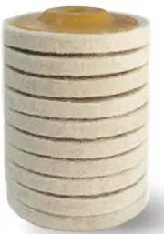 AOKLIT 10 Pack 4.5" Wool Felt Polishing Wheel Disc, for Angle Grinder,...