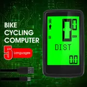 WEST BIKING Wireless USB Rechargeable Waterproof Bicycle Computer Speedometer f4