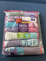 Hanes Girls Value Pack 14 Cotton Bikini Underwear - Size 14 NEW