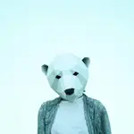 PC-021 北極熊面具 3D紙模型 3D幾何紙雕紙頭盔頭套北極熊面具可穿戴手工紙模型化裝舞會DIY創意禮物