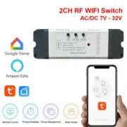2CH WiFi Relay Module Tuya Smart Switch 7-32V / USB 5V Smart Timer DIY Self-Lock