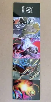 Valiant Comics 2018 Bookmark BEYOND series Faith, Bloodshot, LIVEWIRE, INCURSION