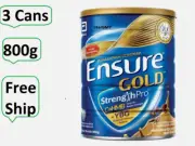 3 X Abbott Ensure Gold Coffee 800g for Middle-Age & Elderly FREE DHL Expres