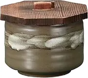 Yamasita Craft 11421140 Uguisu Rice Bowl with Lid, 4.1 x 4.1 x 3.0 inches (10.5 x 10.5 x 7.5 cm)