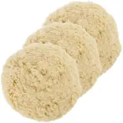 Pack of 3 - 8" Wool Buffing Pads - Detailing Polishing Polisher Buffer