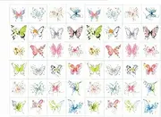 48 Sheets Butterfly Color Temporary Tattoo Stickers For Romantic Girl Clavicle Arm