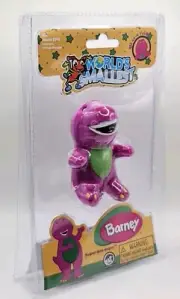 New World's Smallest BARNEY The Purple Dinosaur Stuffed Plush Super-dee-duper
