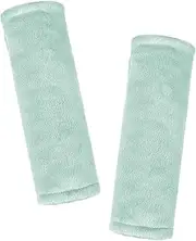 GFU Car Seat Strap Pads for Baby, Soft Shoulder Pads for Comfort, Reversible Seatbelt Covers for Kids, Perfect for Baby Car Seat, Stroller, Swing, High Chair, Size: 6.5 x 6.5 inch, Green