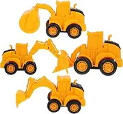UPKOCH 4pcs Boy Girl Construction Vehicle Movable Digger Trucks Year-Old Boys Realistic Toy Models for Beach and Garden Play Compact for Hands Engaging Stem Fun
