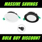 Martec Blitz 10W Flush LED Dimmable Downlights Tri Colour White Black TLBD34510