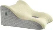 Generic Face Down Pillow Prone Pillow Support Multipurpose Trendy Bed Wedge Pillow Bed Pillow for Sleeping Watching Movies Reading, Beige Light Gray