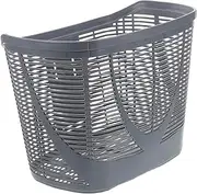 POPETPOP Detachable Bicycle Basket for Handlebar Durable Plastic Front Basket Accessory for Carrying Vegetables Fruits and Sundries Stylish and Spacious Design for Efficient Storage