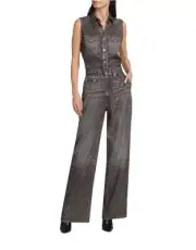 Rag & Bone black magic liquid miramar Jumpsuit size XXS $395