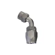 Aeroflow 60 Degree Kryptalon One Piece Full Flow Swivel Hose End Titanium -12AN