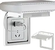Wall Outlet Shelf,Space-Saving Wall Shelf Wall Mounted Adhesive Outlet Shelf - Decorative Vertical Wall Holder Home Decor for Cell Phone & Routers