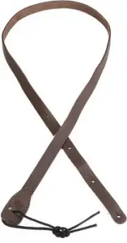 D'Addario 3/4" Leather Mandolin Strap - Brown (3-pack) Bundle