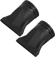 DEARMAMY 2Pcs Black Hair Dryer Nozzle Attachment Concentrator and Diffuser Tips for Blow Dryers for Curly Hair Styling Compatible with Diameter Dryers Lightweight
