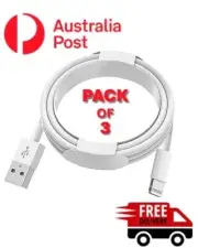 MFi Certified iPhone Charger Cord 3ft Lightning Cable Fast Charging 3 Pack