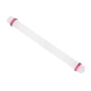 Fondant Rolling Pin with Guide Rings 18" PP Plastic for Clay Baking DIY