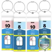 4x Luggage Tag Lanyard ID Holder Zip Seal for Royal Caribbean Celebrity Cruise