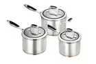 Scanpan Coppernox 3 piece Saucepan Set Stainless Steel Copper Induction