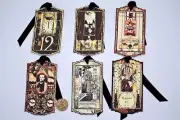 6~Halloween~Vintage~Witch Theme~Junk Journal~Linen Cardstock~Gift~Hang~Tags