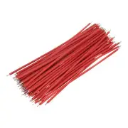 50PCS 20AWG Double-Ended Tinned Connector Wire 1 Pin 10CM Jumper Wire Red