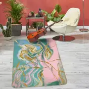 3D Golden Mixed Texture NAO6509 Game Rug Mat Elegant Photo Carpet Mat Fay