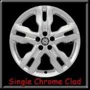 Single Chrome Clad Ford Edge 2012-2014 20" Chrome Clad Wheel Cover, Wheel Skin