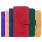For Samsung A13 A53 A14 A54 A04E Flip Stand Printing Rose Butterfly Phone Case
