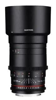 Samyang VDSLR 135mm T2.2 ED UMC Telephoto Cine Lens for Nikon F Mount