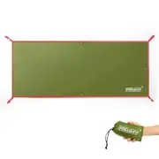 Tent Footprint, Waterproof Camping Tarp, 1 Person—33'' x 80'' Army Green