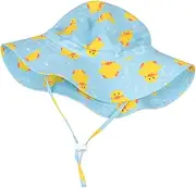[SUPVOX] Sunscreen 1pc Breathable Polyester Children's Sun Hat Cartoon Fisherman Hat with Big Brim for Outdoor Activities