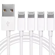 4Pack Original Apple Mfi Certified] Charger Lightning to USB Charging Cable Cord