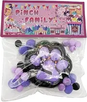 Lilycass Large Cat Squishy Toys Kawaii Squishies Cat Paw Ultra Soft Squeeze Toys with OPP Packaging Sensory Toys Stress Ball for Girls Teens (Glitter Black & Purple)