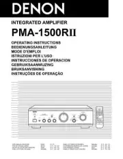 Denon PMA-1500R Amplifier Owners Manual