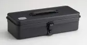TOYO Steel Tool Box Trunk T-320 Black Made in Japan 32 x 12.5 x 8.5 cm