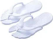 HAKIDZEL 1Pair Travel Friendly Lightweight Slip Flat Bottom Slippers for Indoor Outdoor Use Comfortable Beach for Men Women for Showers Pools Relaxation