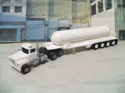 1:160 N scale custom built Mack R propane trailer truck resin model