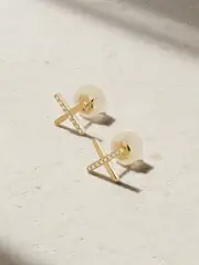 [Melissa Joy Manning] Melissa Joy Manning - 14-karat Recycled Gold Diamond Earrings - One size One size Gold
