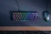 Razer Huntsman Mini-60% Optical Gaming Keyboard (Clicky Purple Switch)-FRML Pack