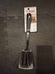 T-Fal Stainless Steel Slotted Turner Spatula with Comfort Soft Grip Handle