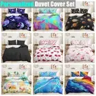 Indian Moon Sun Butterfly Mermaid Planet Beach Doona Duvet Quilt Cover Bed Set