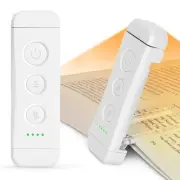 glocusent usb rechargeable book light for reading in bed portable clip white