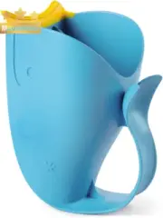 Moby Bath Tear-Free Waterfall Rinser Cup Blue Baby Toddler Bathing Essential