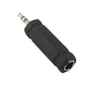 6.35mm 1/4-Inch Female Socket to 3.5mm Male Plug Jack Stereo Audio Adaptor