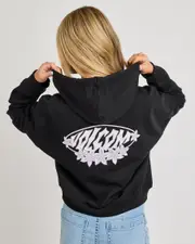 [Volcom] Volcom Women's Get Up Zip Through Hoodie in Black Size 2 2 Black