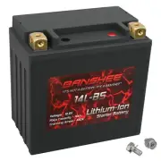 Banshee LIFEPO4 Battery Replaces BikeMaster DLFP14L-BS Lithium-Ion Motorcycle Ba